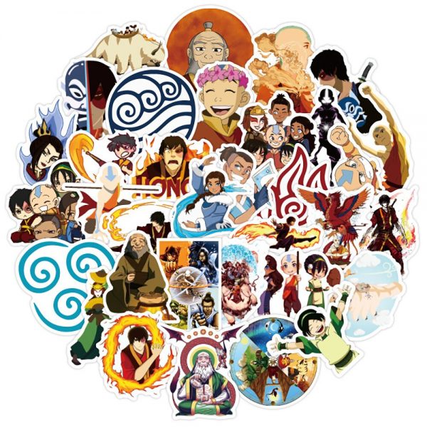 10 30 50PCS Avatar The Last Airbender Anime Stickers Skateboard Guitar Laptop Motorcycle Luggage Classic Toy 2 - Avatar The Last Airbender Merch