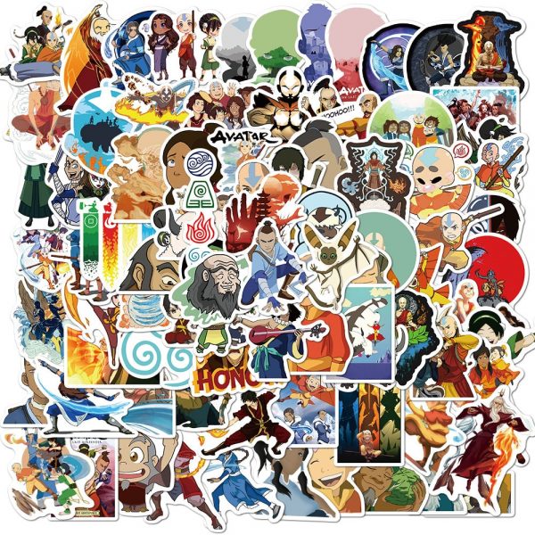 10 50 100pcs Avatar The Last Airbender Stickers Anime Cartoon Sticker Funny DIY Luggage Laptop Skateboard - Avatar The Last Airbender Merch