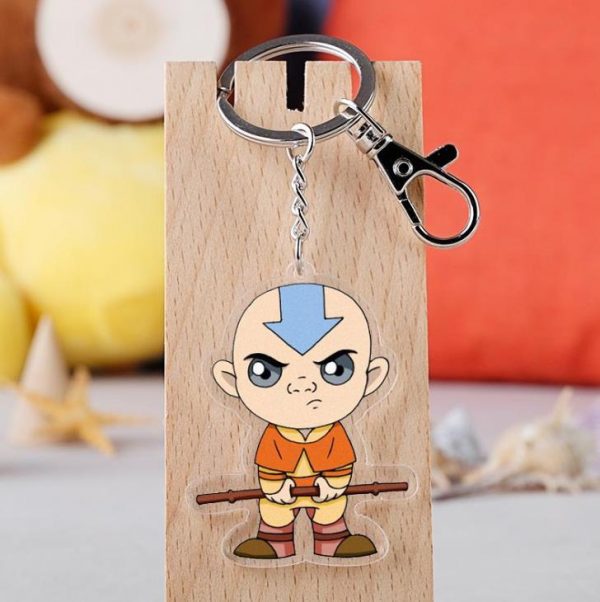 1Pcs Anime Avatar The Last Airbender Keychain Cartoon Figure Aang Katara Azula Acrylic Bag Pendant Keyring 5 - Avatar The Last Airbender Merch