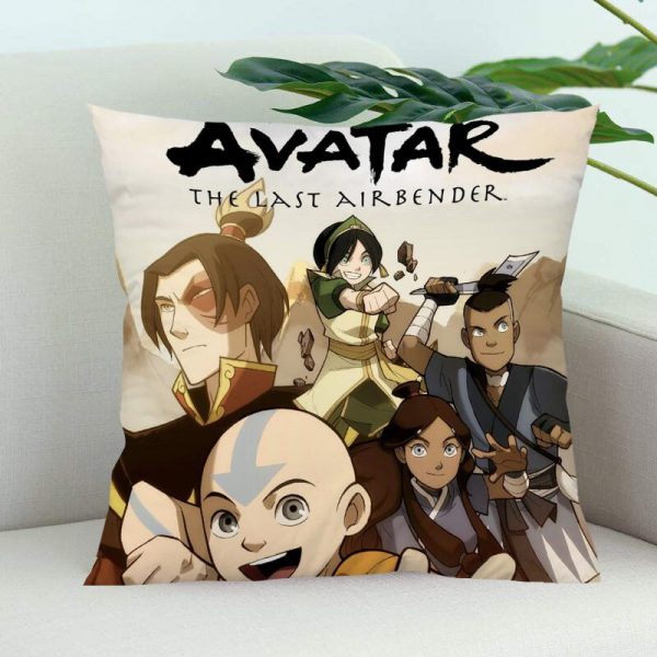 Avatar The Last Airbender Pillow Cover Bedroom Home Office Decorative Pillowcase Square Zipper Pillow Cases Satin 3 - Avatar The Last Airbender Merch