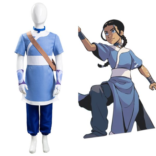 Avatar the last Airbender Katara Cosplay Costumes Kid Children Halloween Carnival Suits - Avatar The Last Airbender Merch