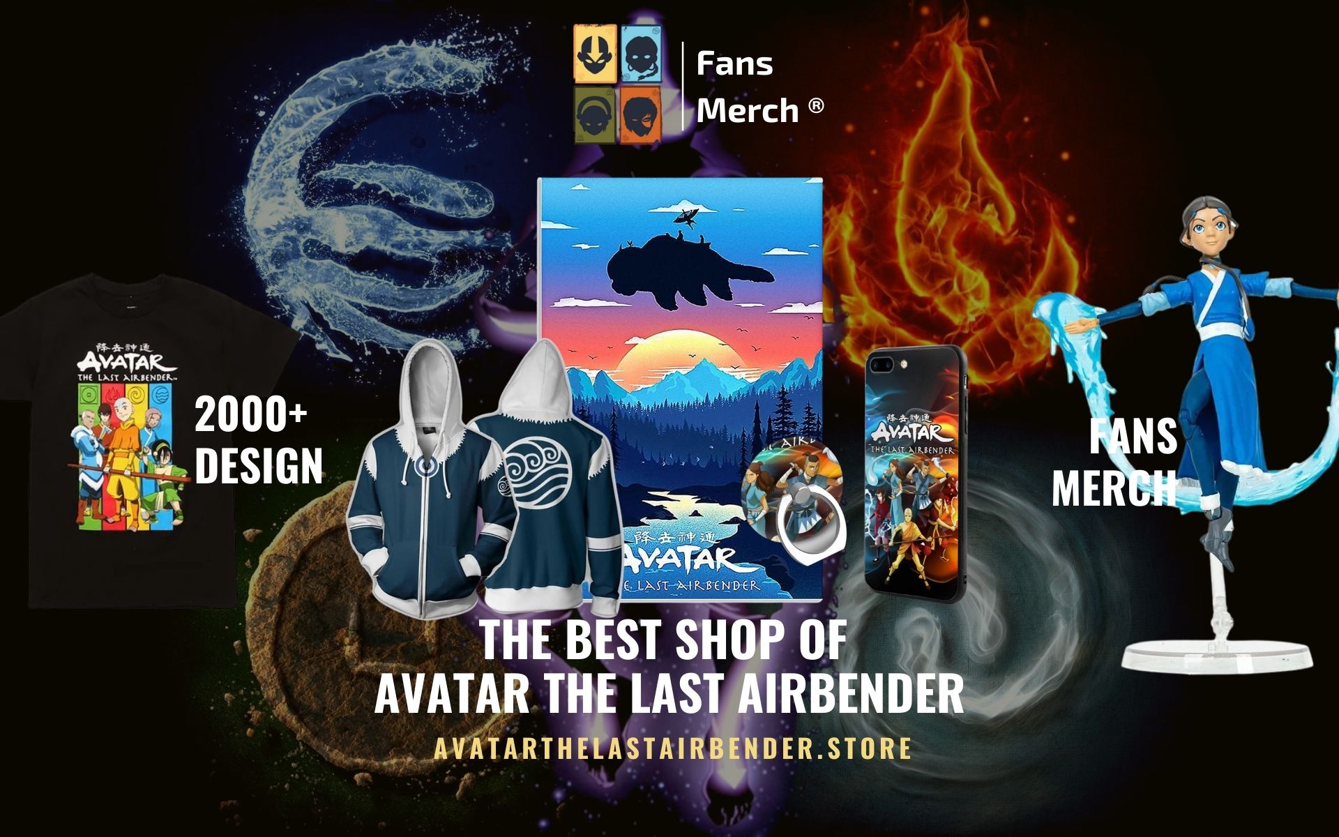 avatar the last airbender Merch Web Banner - Avatar The Last Airbender Merch