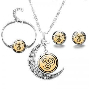 New Avatar The Last Airbender Moon Pendant Necklace For Women Glass Cabochon Charms Fashion Necklace On 4 - Avatar The Last Airbender Merch