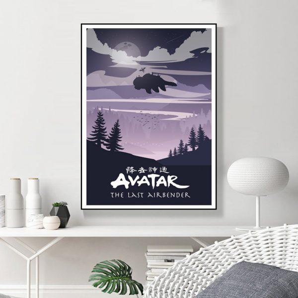 Avatar The Last Airbender Poster Avatar Wall Art Canvas Painting Minimalist Art Poster Wall Picture Living - Avatar The Last Airbender Merch