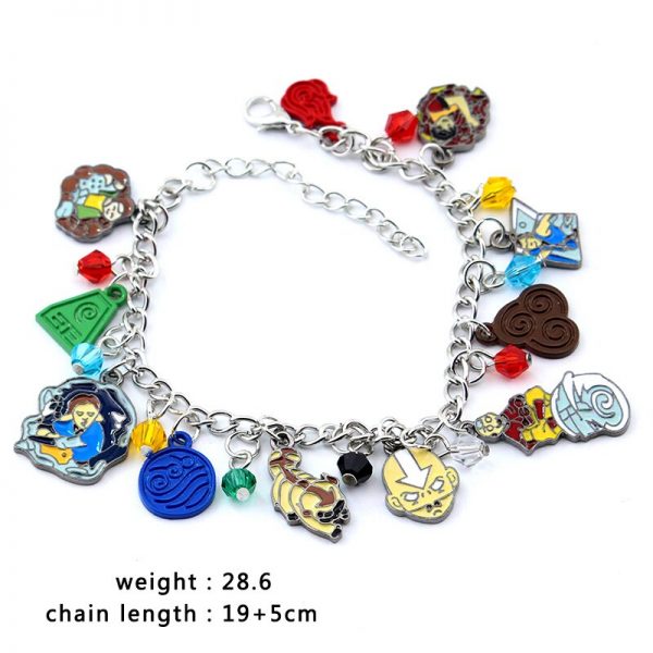 Fashion Movie The Last Airbender charm Bracelet Metal Avatar Airbender Jewelry Gift For Fans 1 - Avatar The Last Airbender Merch