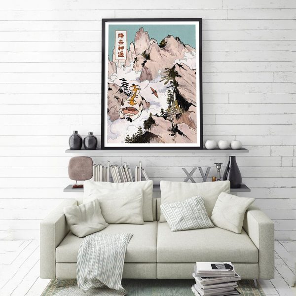 The Last Airbender Poster Japan Portrait Canvas Painting Mural Japanese Retro Picture Vintage Wall Bedroom Home 1 - Avatar The Last Airbender Merch