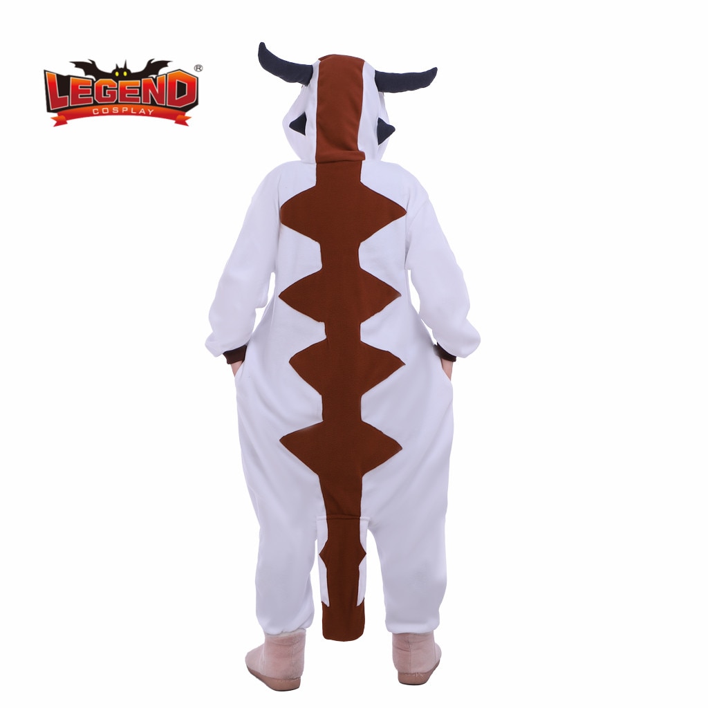 Avatar the last airbender appa Cosplay Costume Jumpsuit Pajamas cow onesie pajamas Animal hoodie sleepwear suit