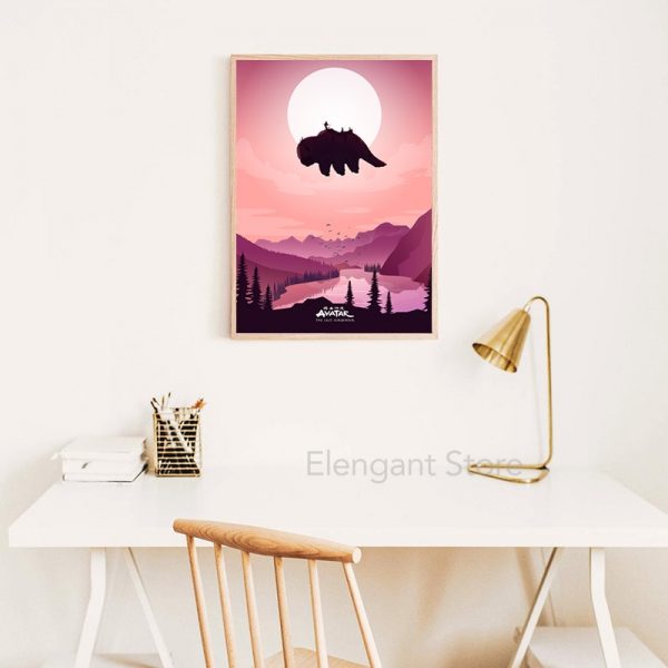Avatar The Last Airbender Poster Avatar Wall Art Canvas Painting Minimalist Art Poster Wall Picture Living Room Bedroom Decor